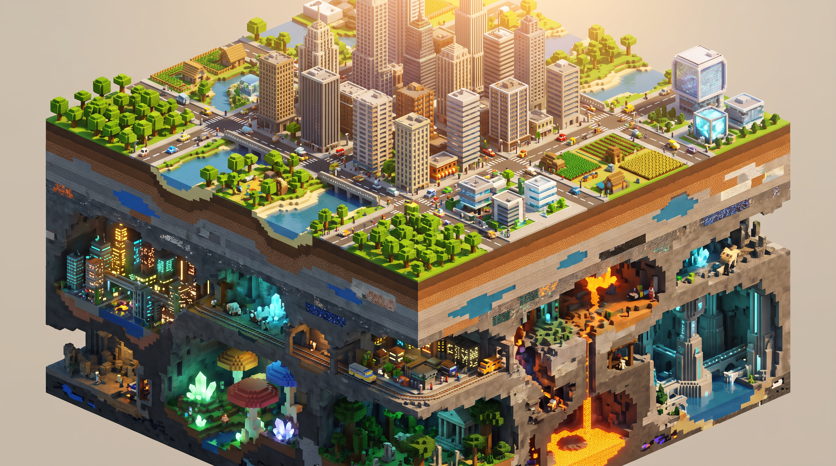 3D City Cross Section